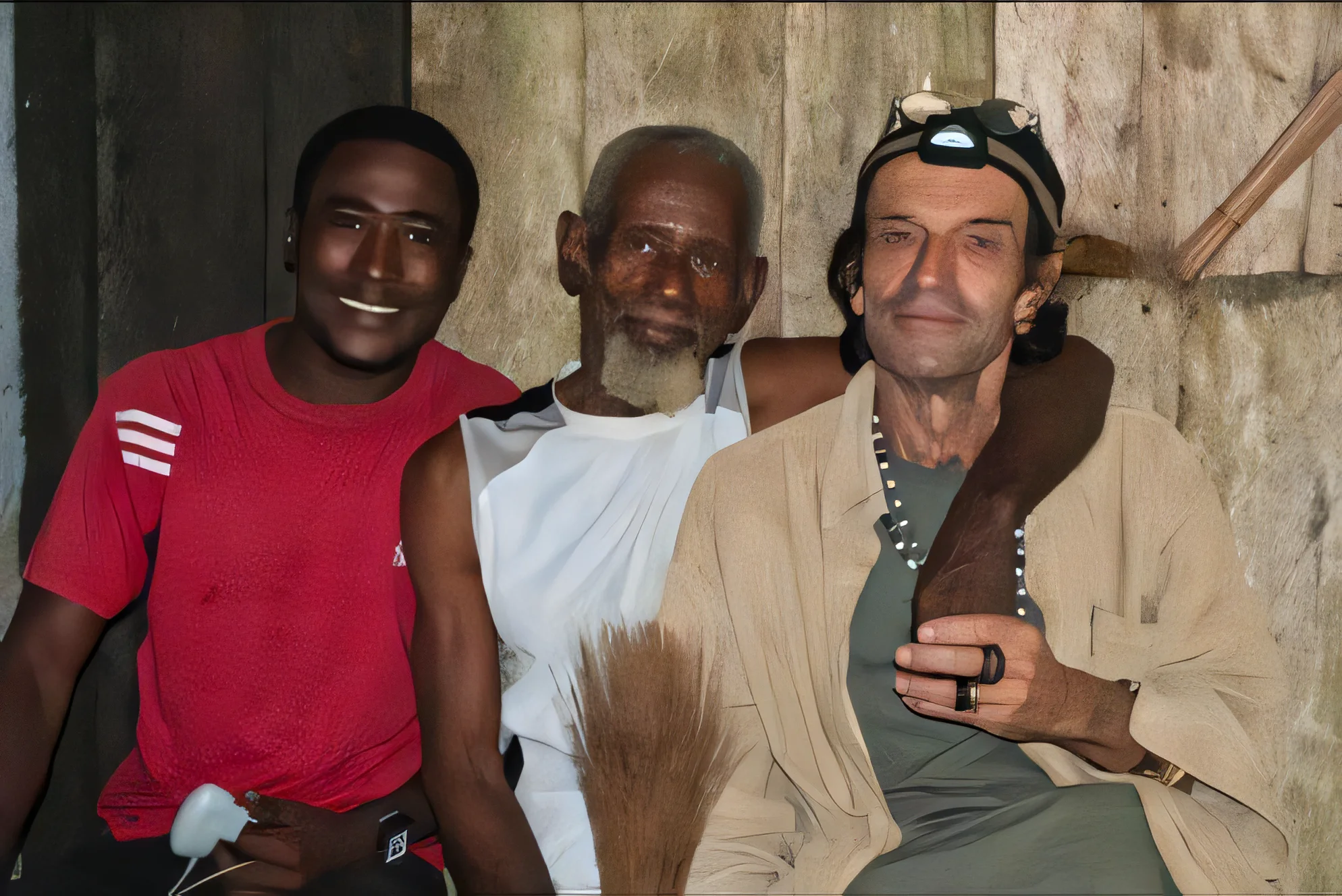 Mbilou, Papa André Ngi Ovono et Tatayo réunis au village