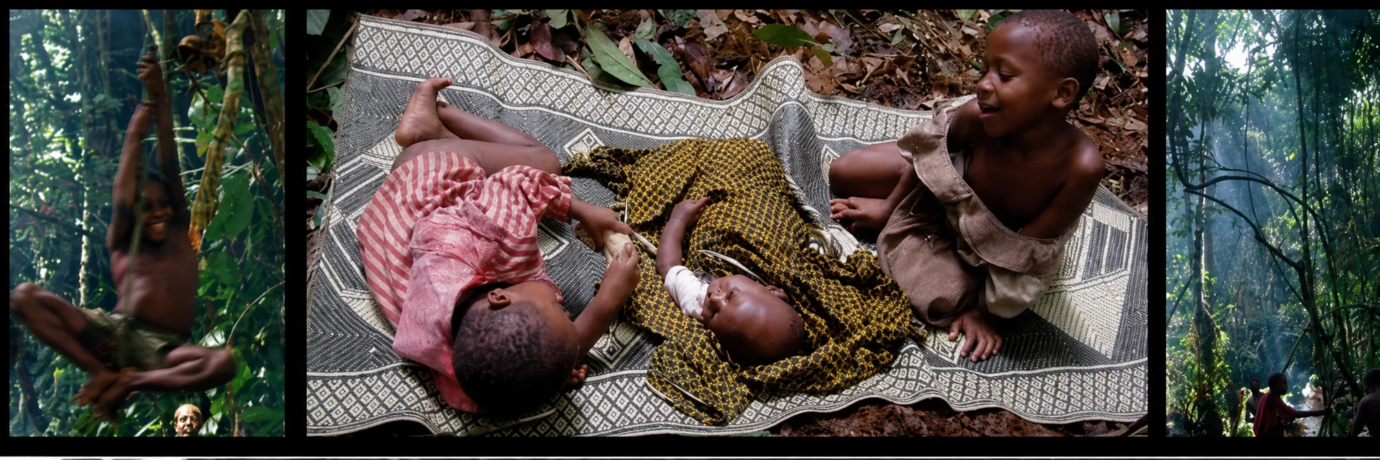 Babongo children in the equatorial forest